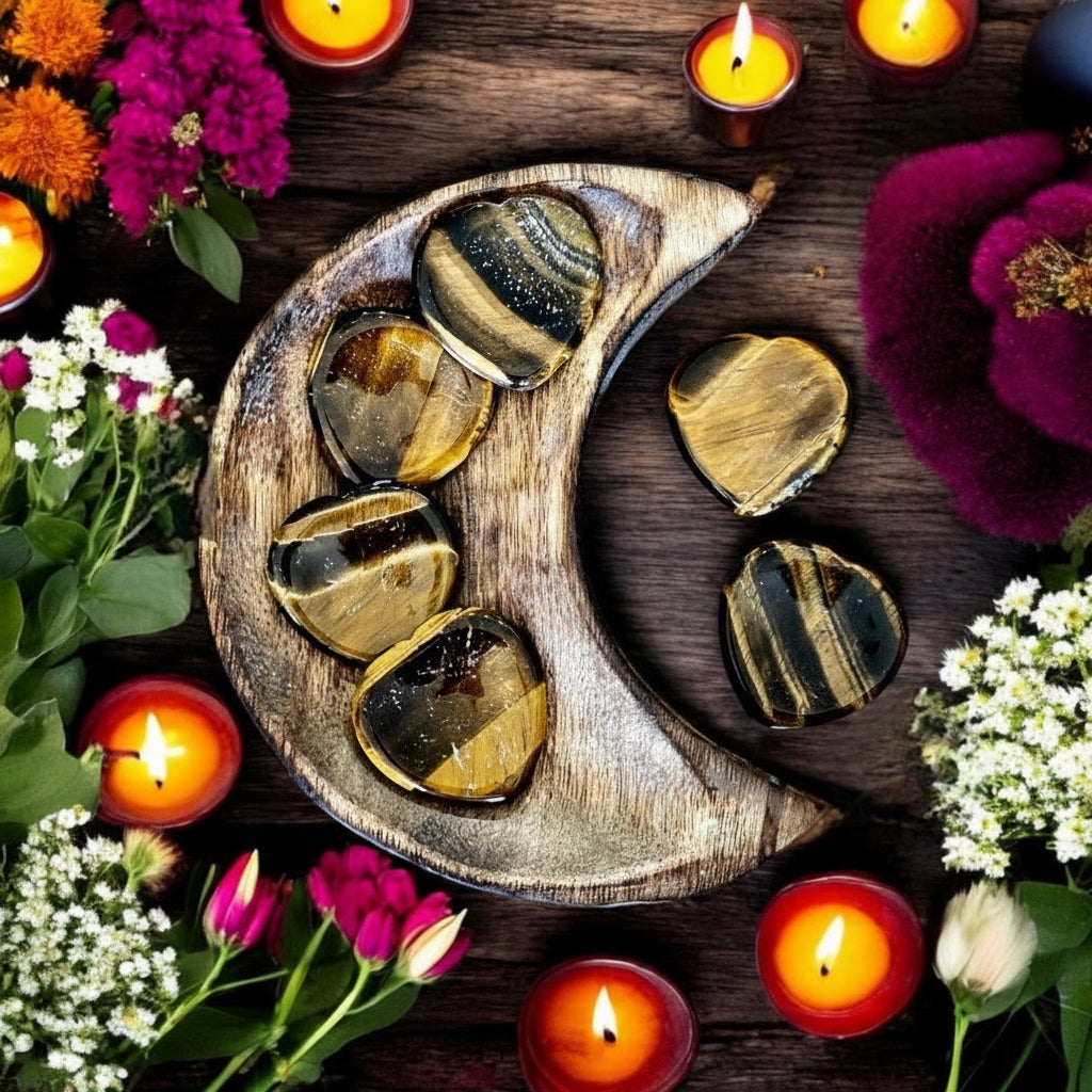 Tigers Eye | Heart Worry Stone