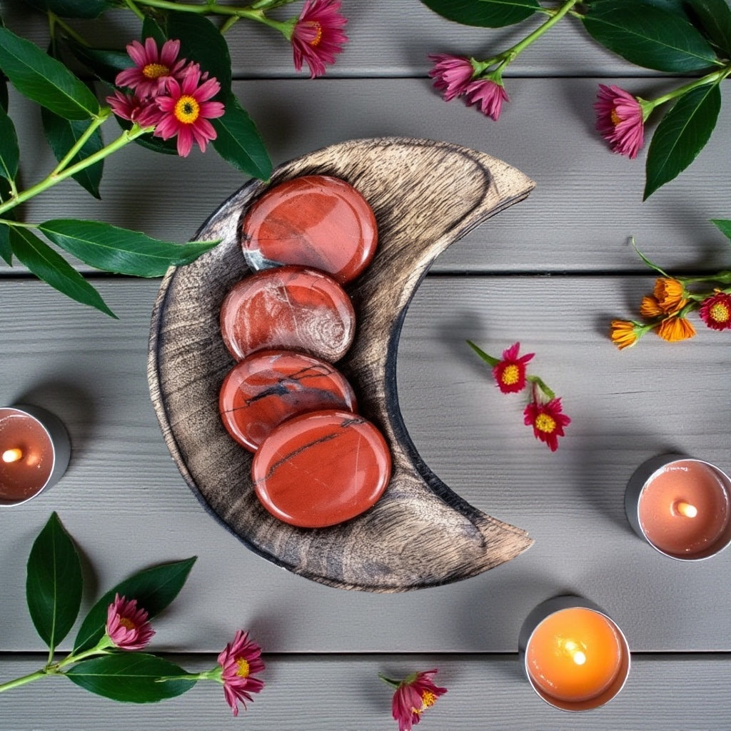 Red Jasper Worry Stone