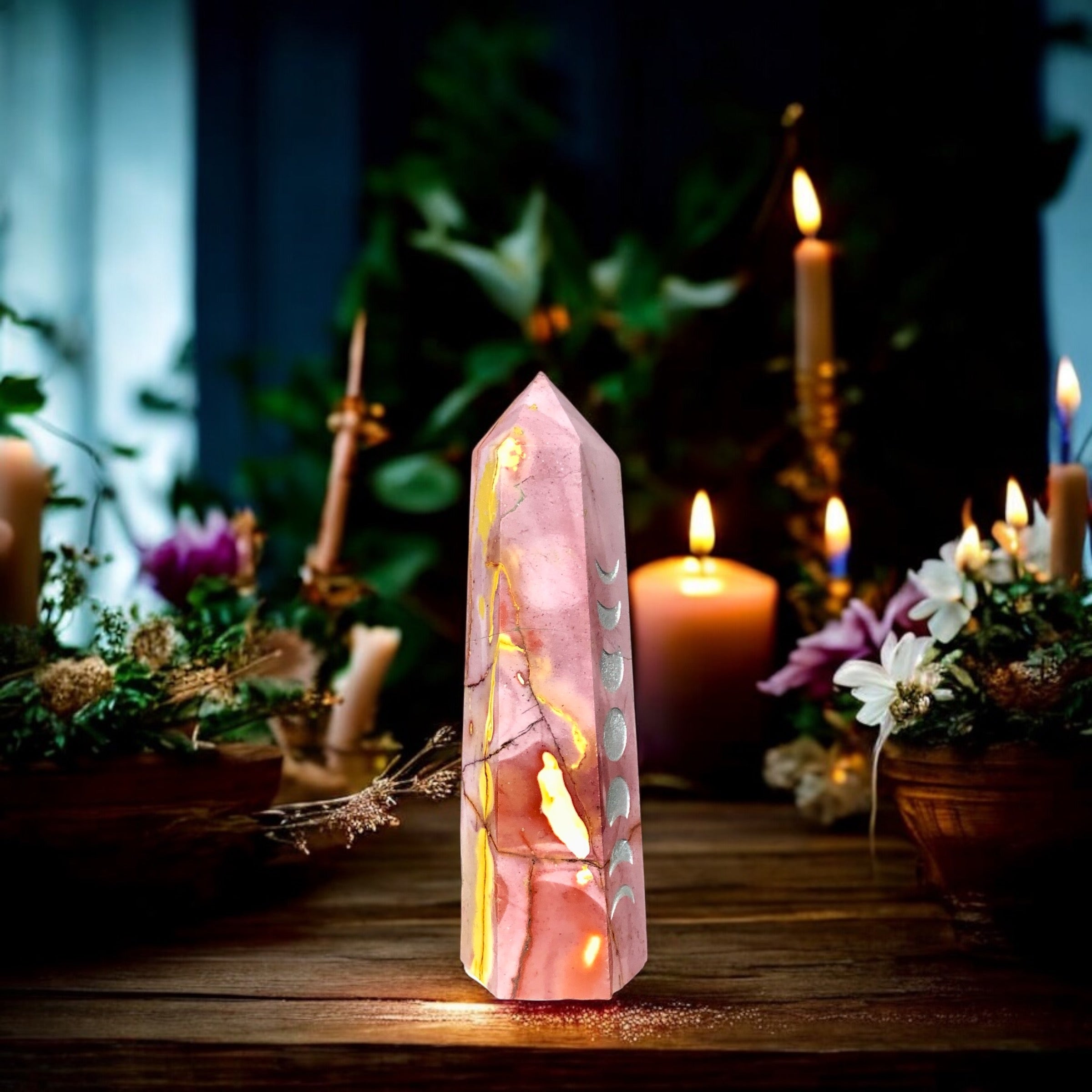 Mookaite Jasper Point | Moon Phase