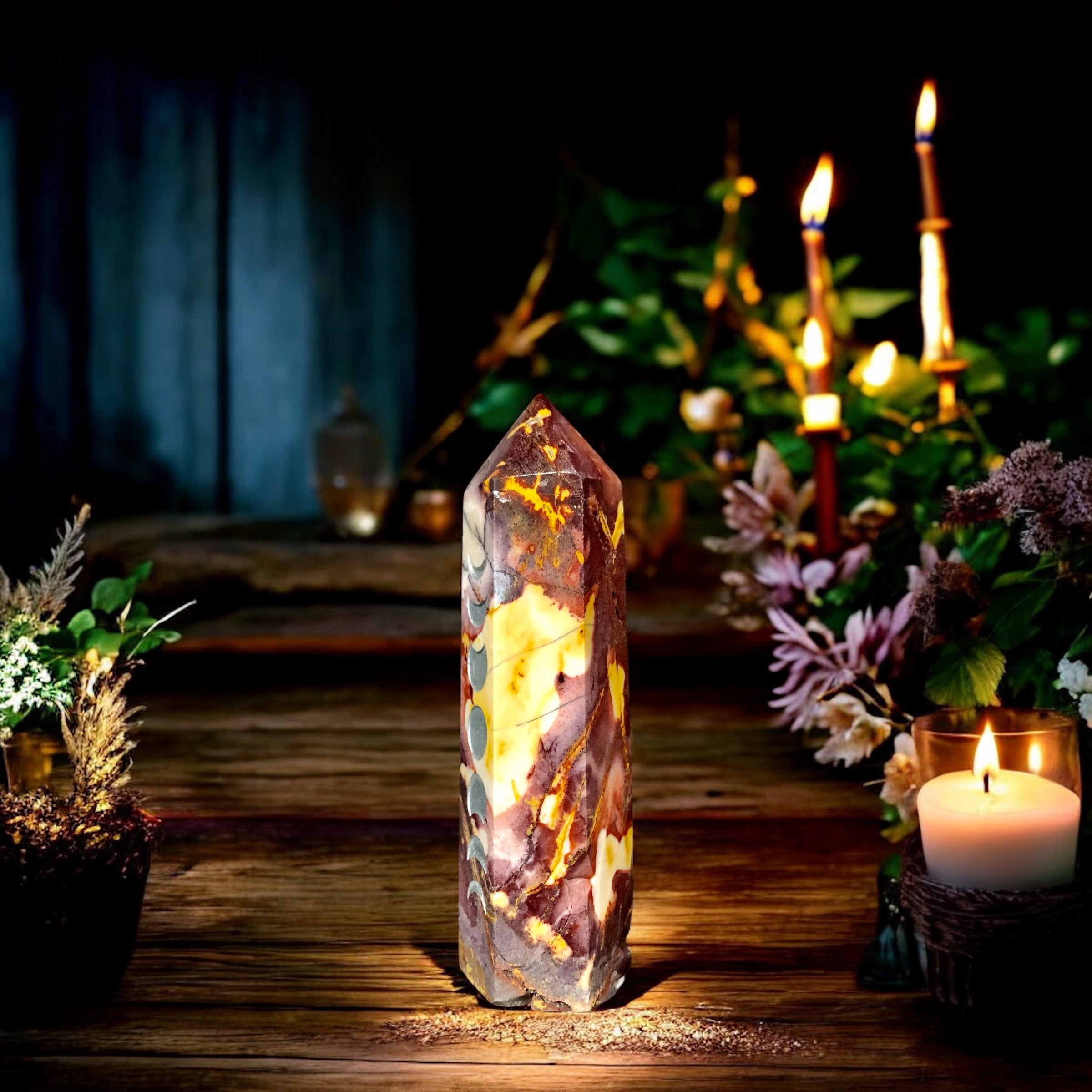 Mookaite Jasper Point | Moon Phase