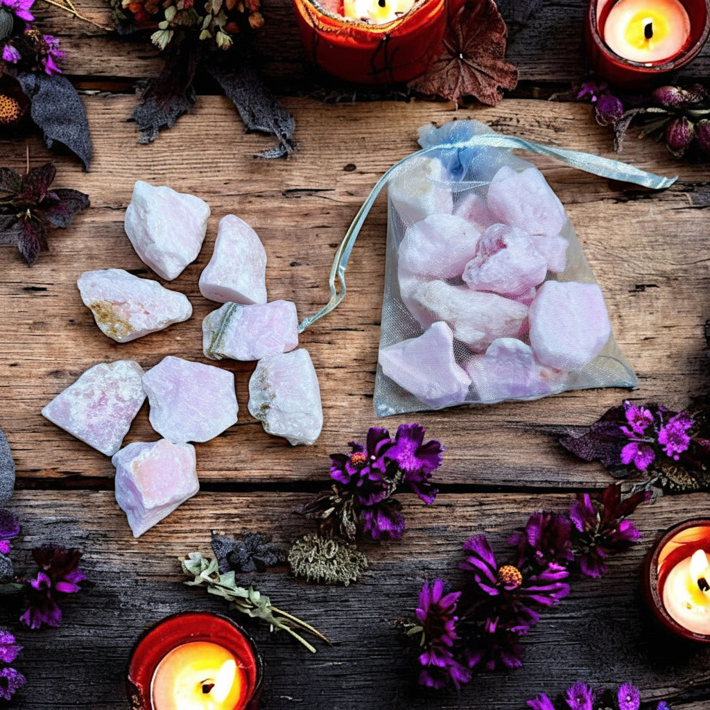 Pink Aragonite Rough | 120g Bag