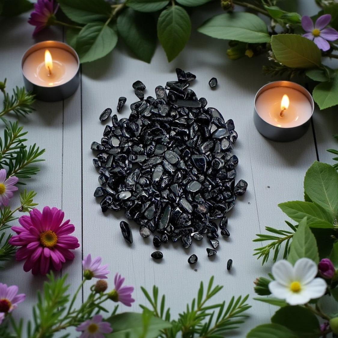 Black Tourmaline | Crystal Chips
