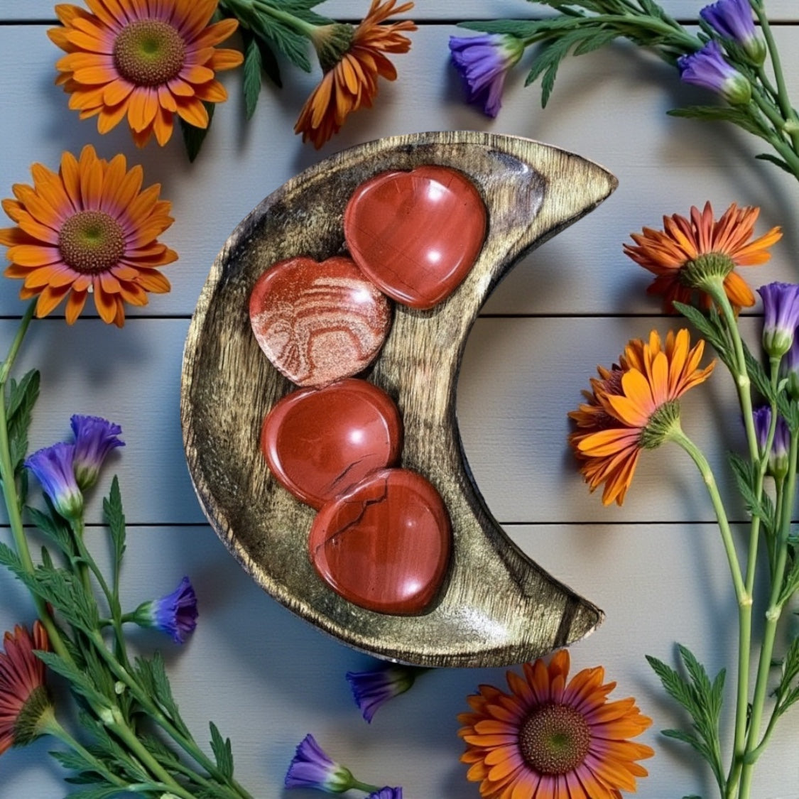 Red Jasper | Heart Worry Stone