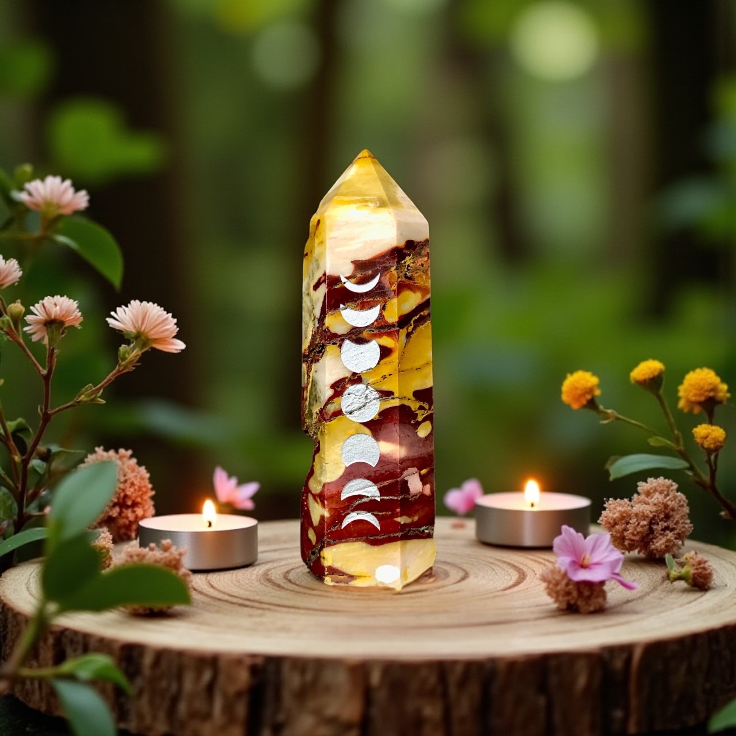 Mookaite Jasper Point | Moon Phase