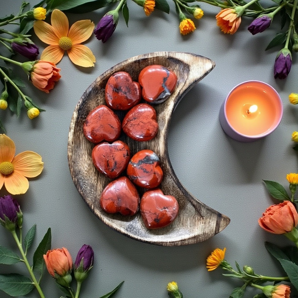 Red Jasper Heart