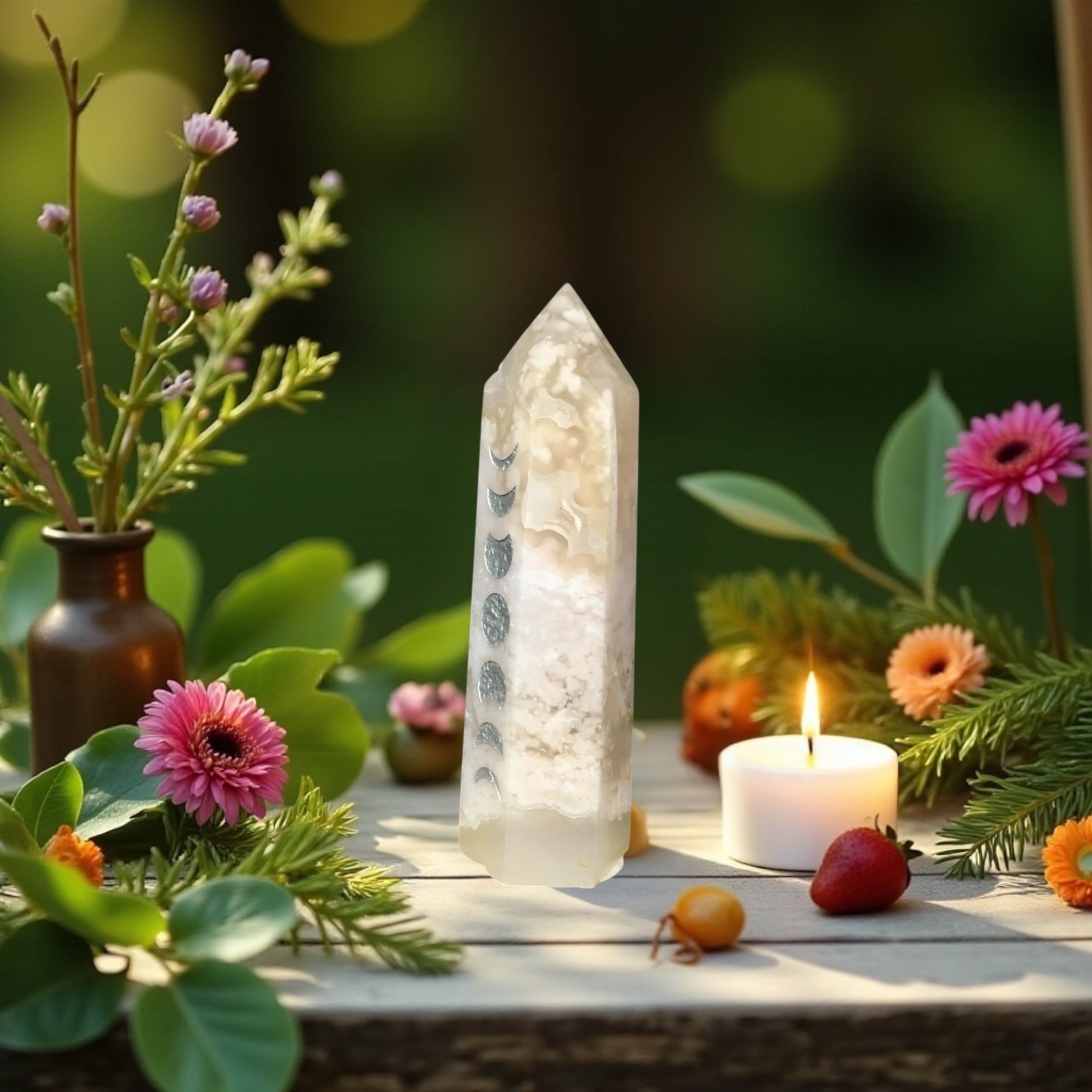 Flower Agate Point | Moon Phase