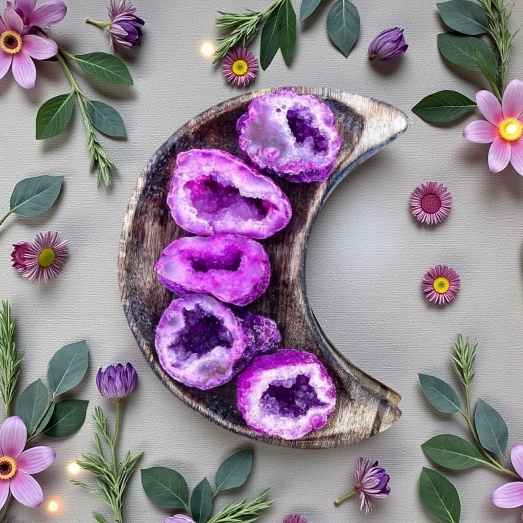 Agate Druzy Occos | Flamingo Pink