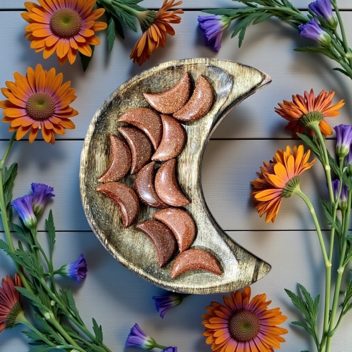 Red Goldstone Moon
