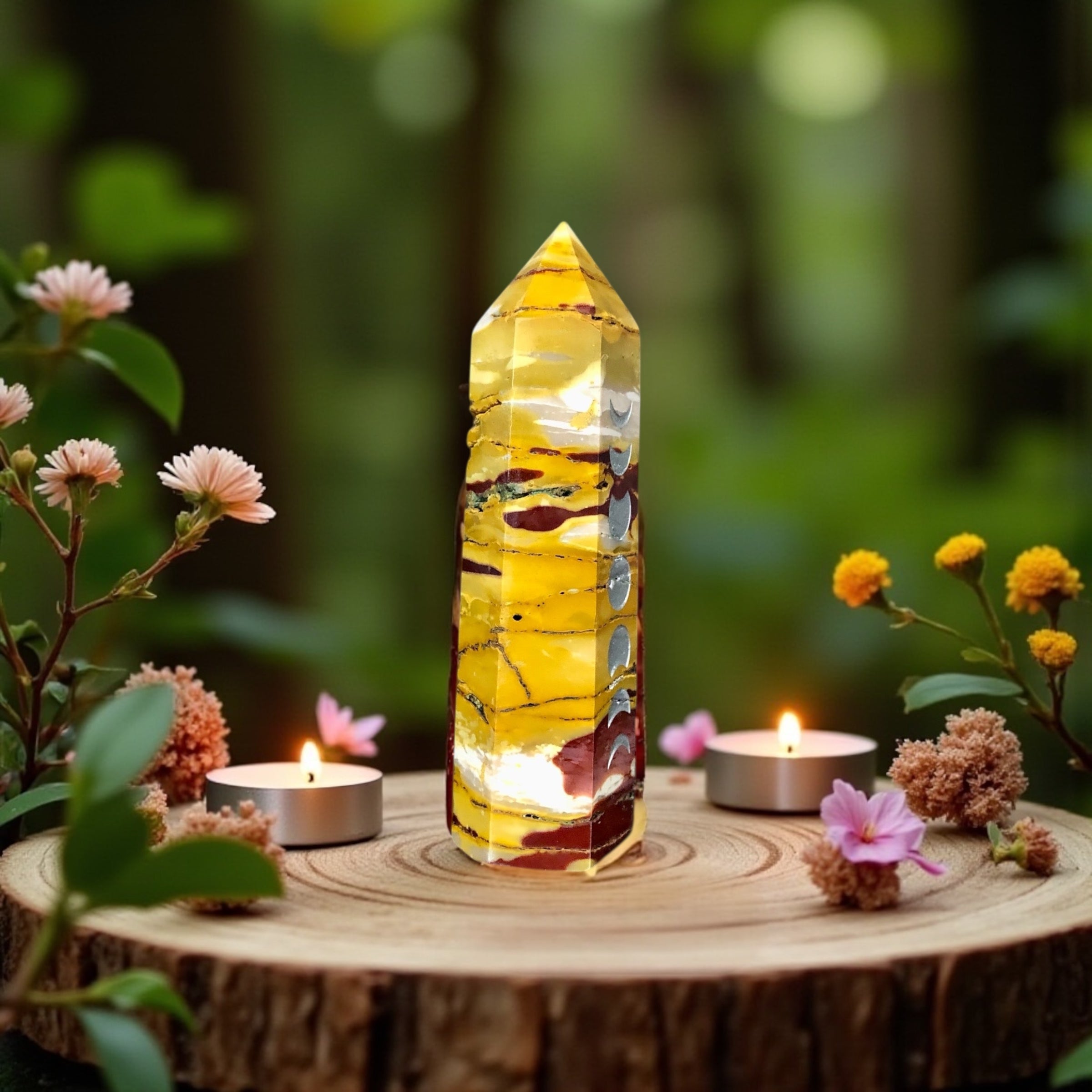 Mookaite Jasper Point | Moon Phase