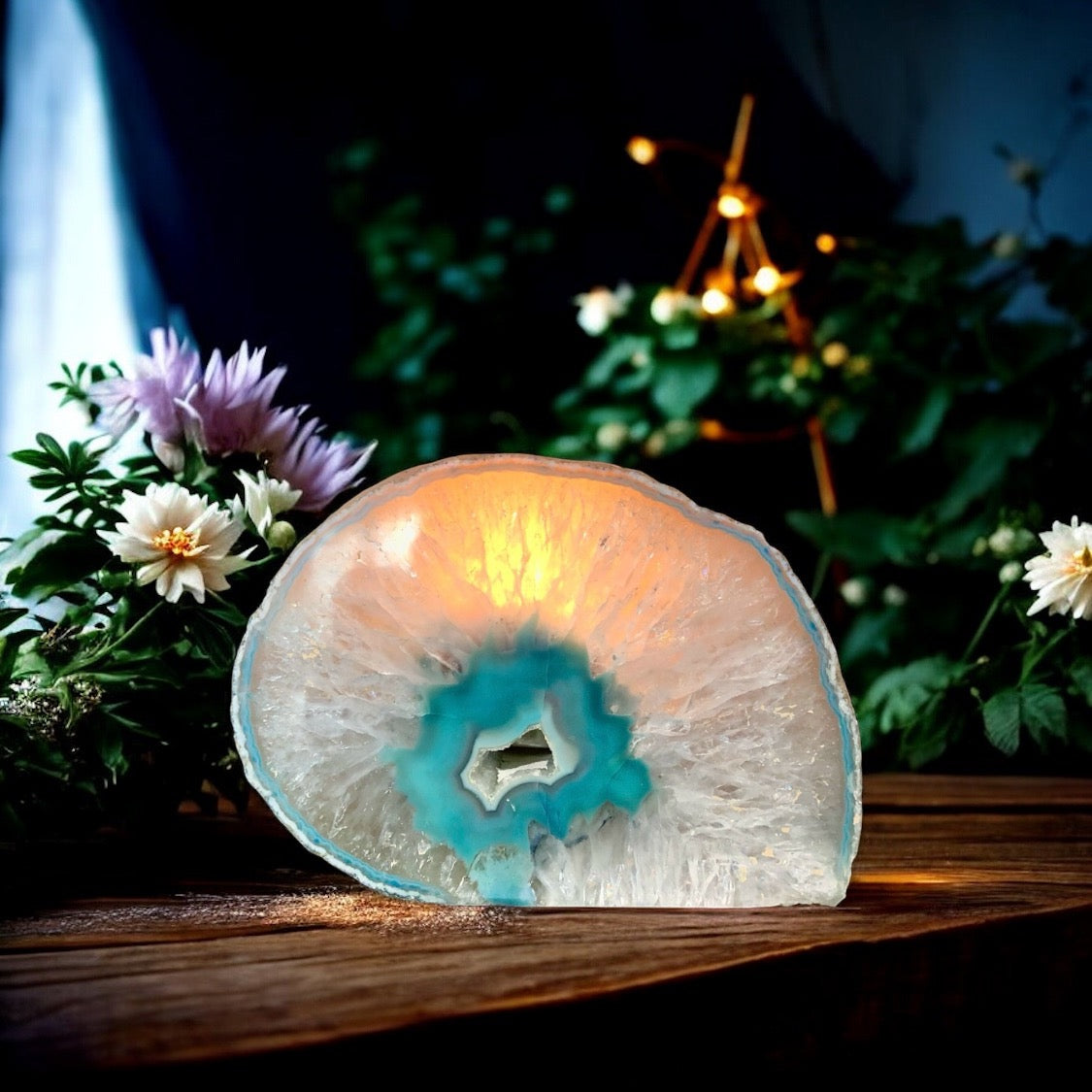 Agate Tea Light Candle Holder