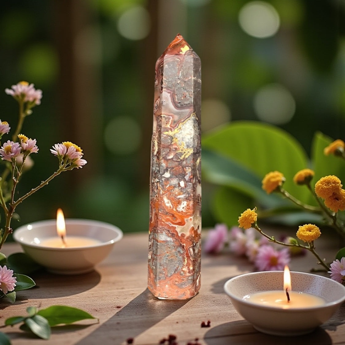 Crazy Lace Agate Tower