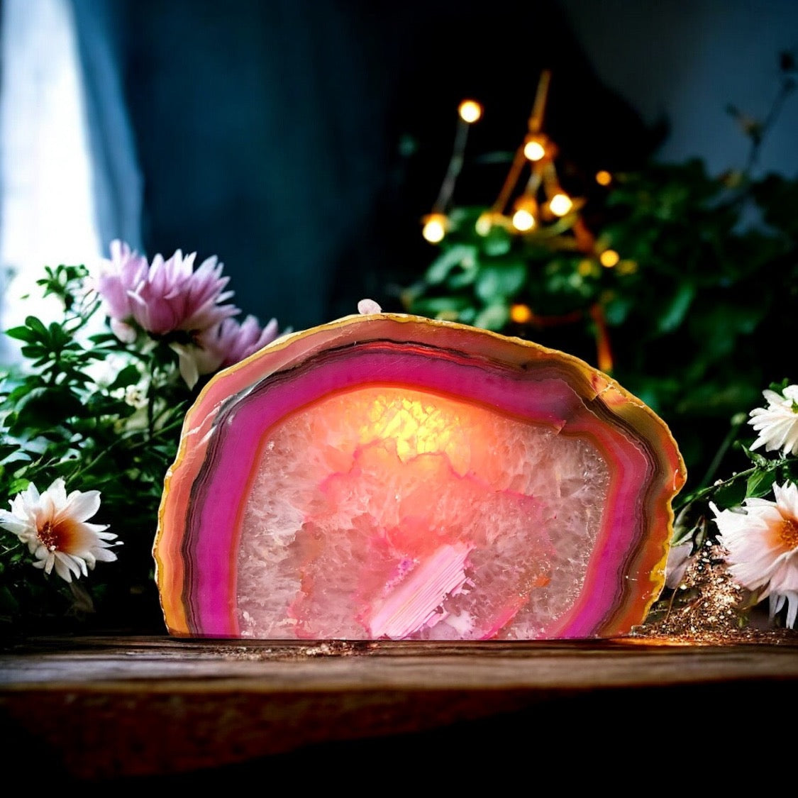 Agate Tea Light Candle Holder