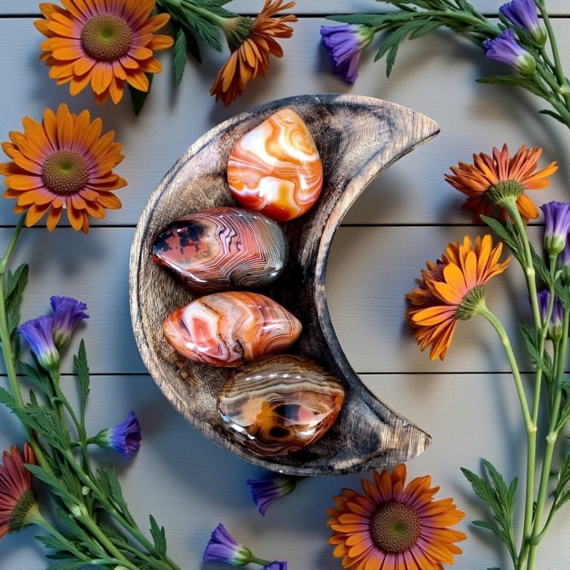 Sardonyx Palm Stone | Mini