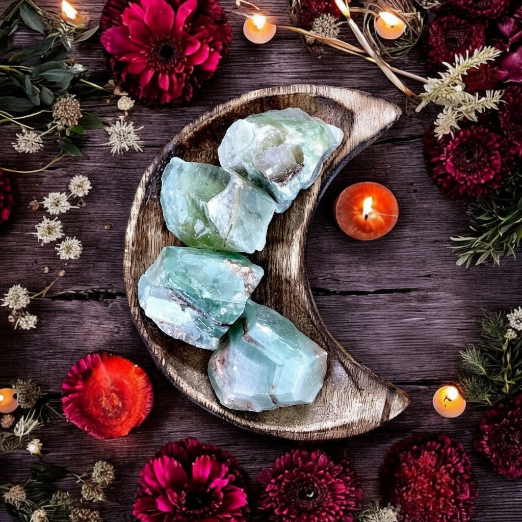 Green Calcite Rough | Medium