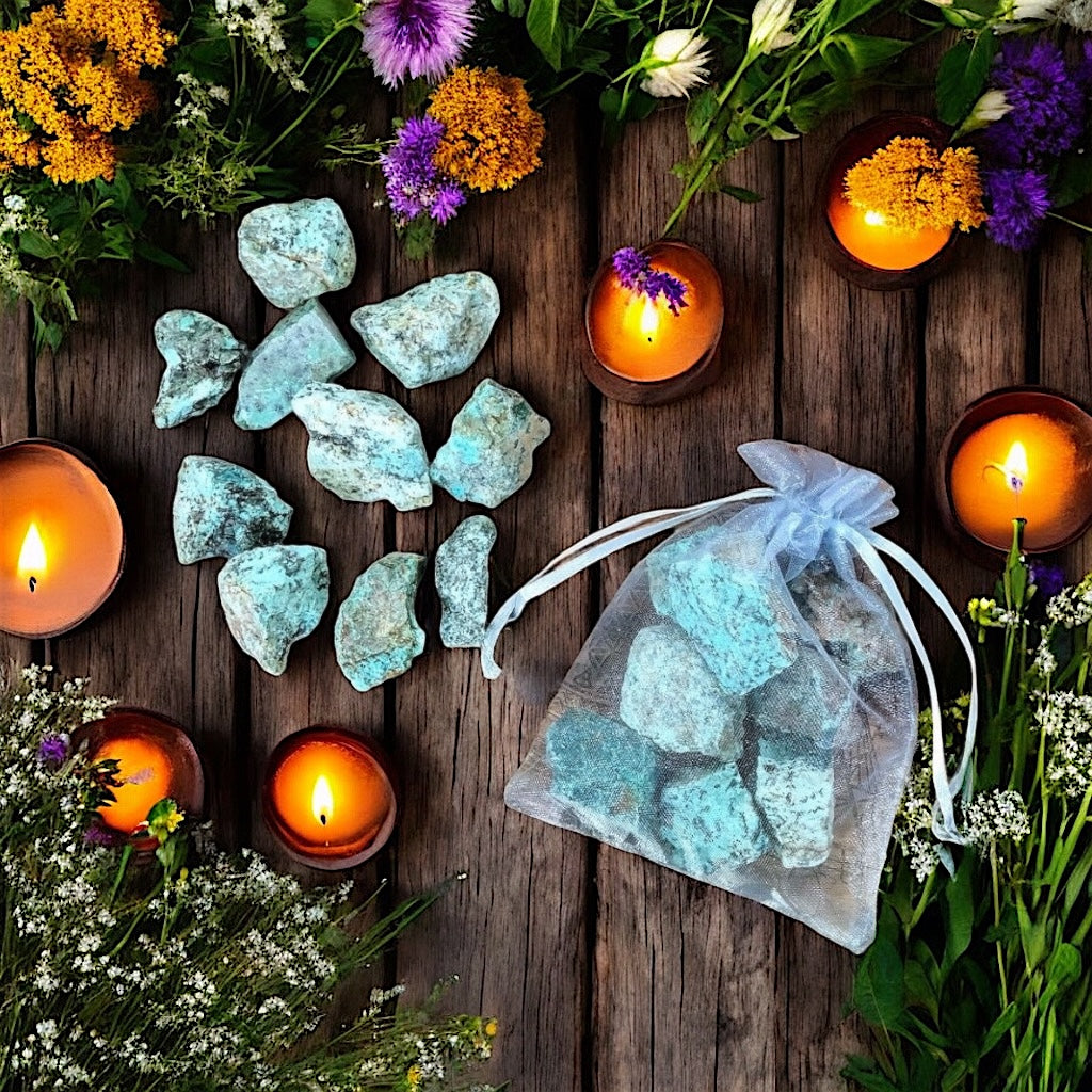 African Turquoise Rough | 120g Bag