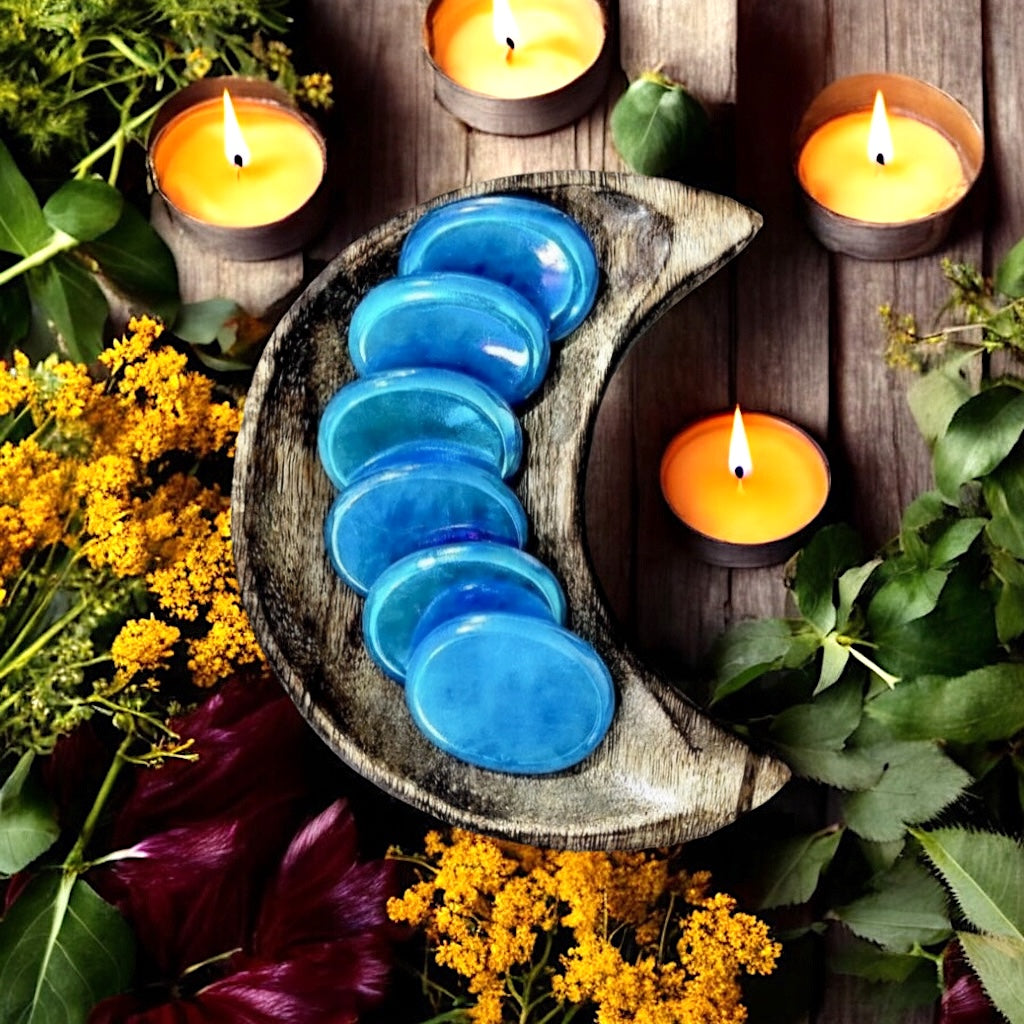 Aura Rose Quartz Worry Stone | Ocean