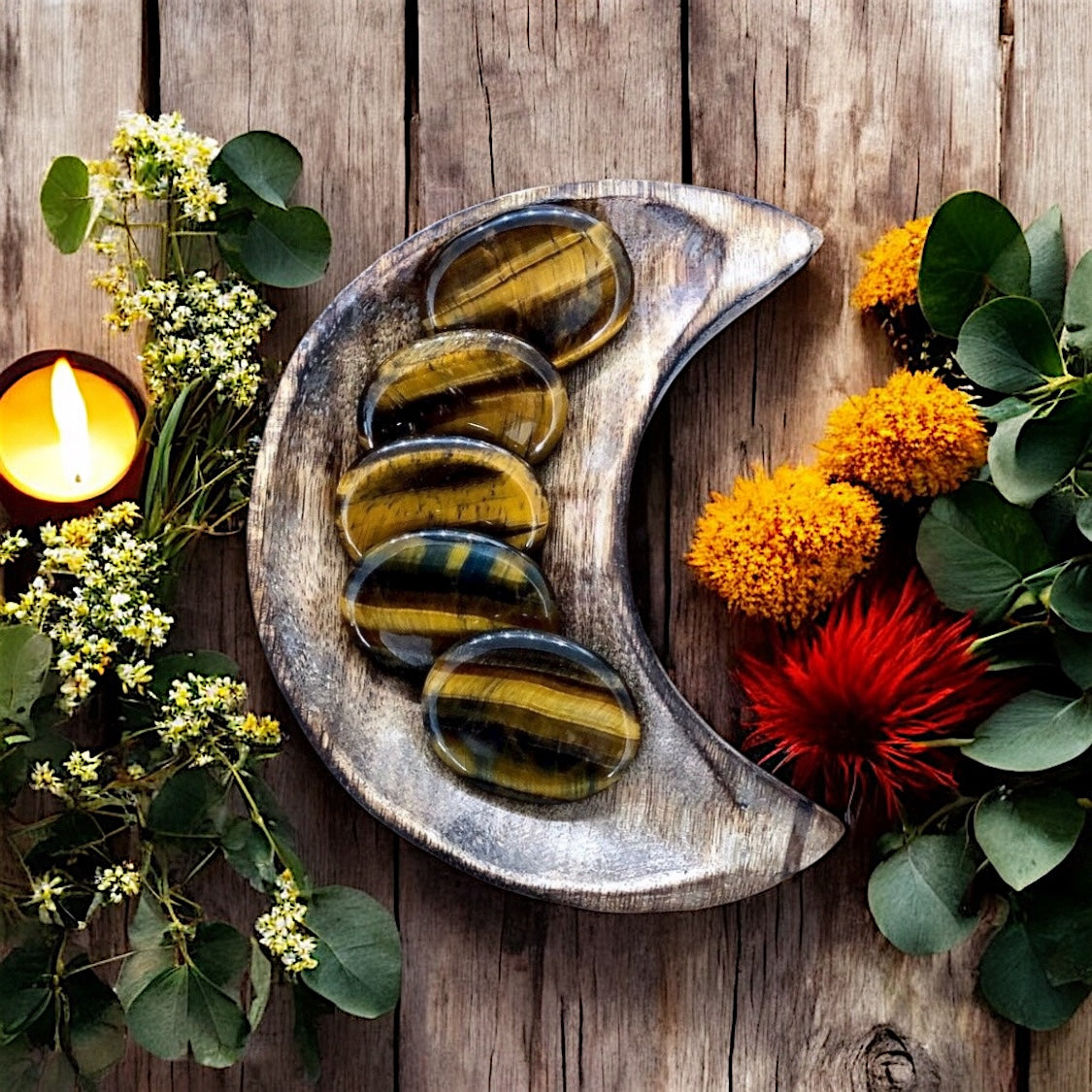 Tigers Eye Worry Stone