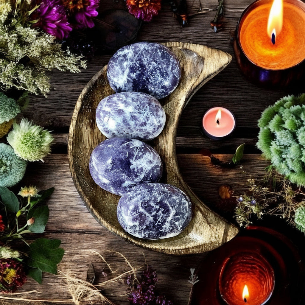 Lepidolite Palm Stone | Small