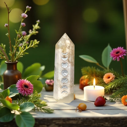 Flower Agate Point | Moon Phase