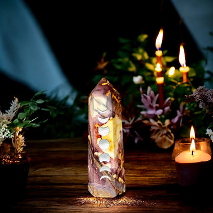 Mookaite Jasper Point | Moon Phase