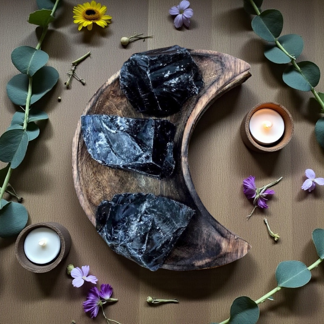 Black Obsidian Rough | Large