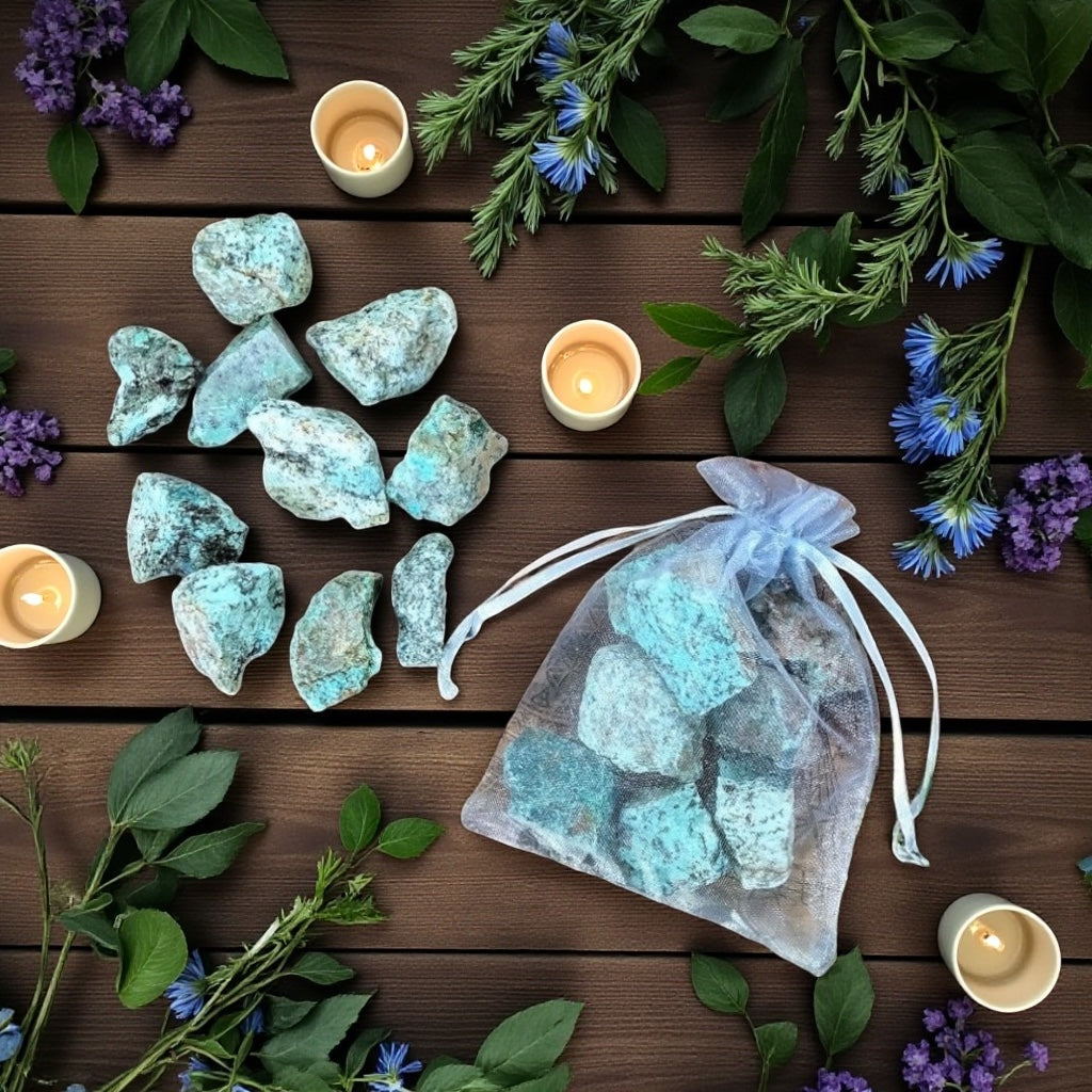 African Turquoise Rough | 120g Bag