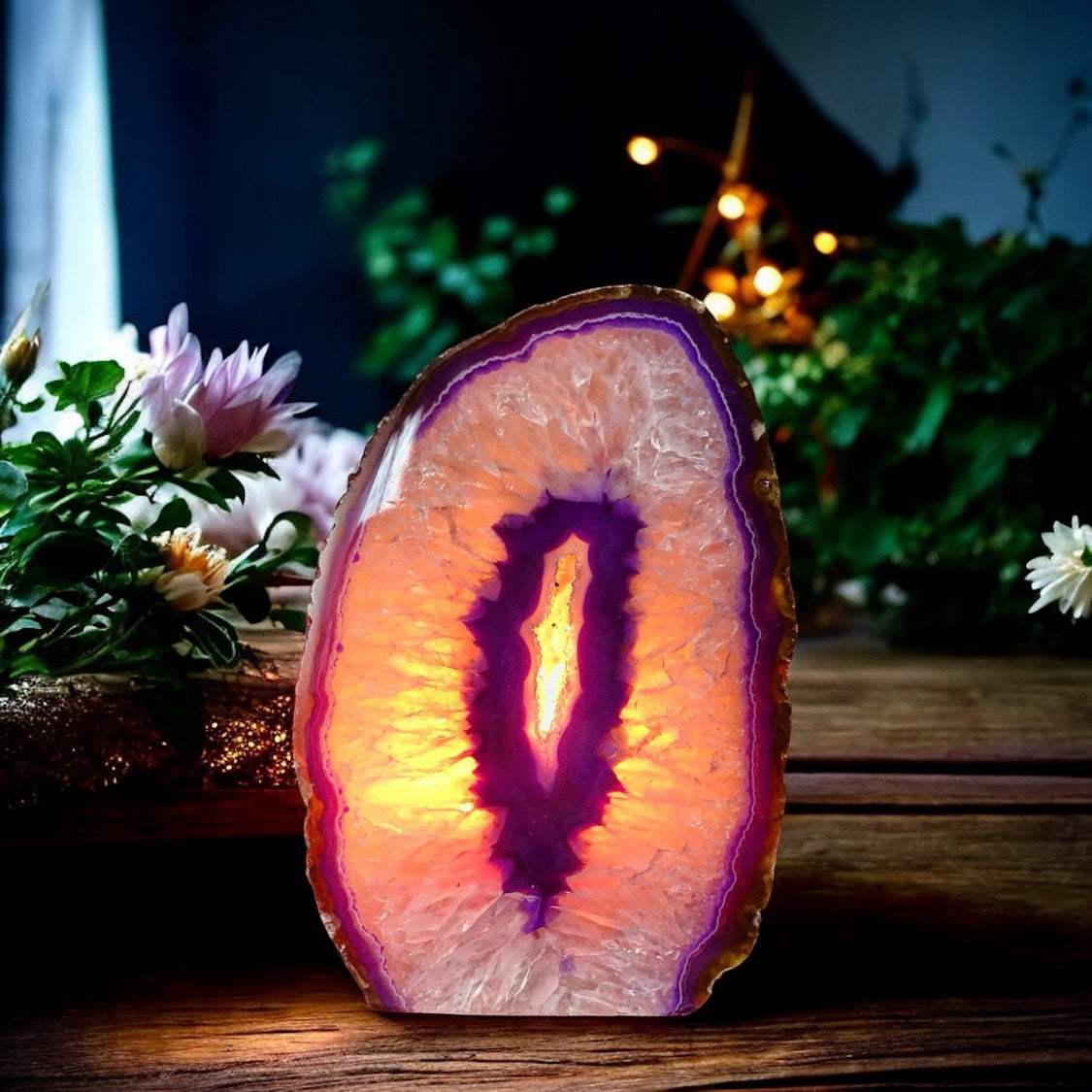 Agate Tea Light Candle Holder