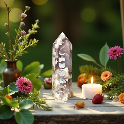 Flower Agate Point | Moon Phase
