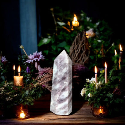 Pink Tourmaline Quartz Point