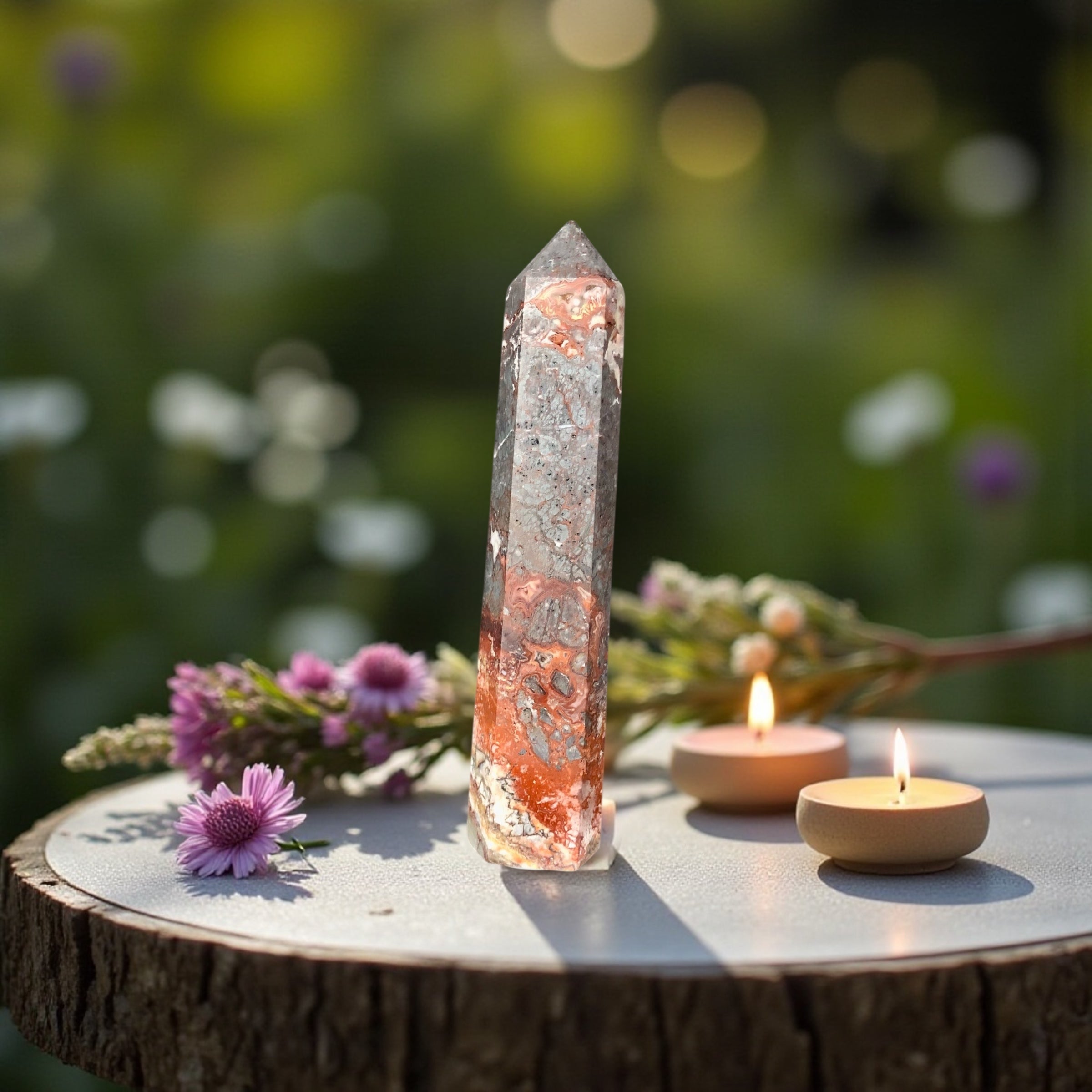 Crazy Lace Agate Tower