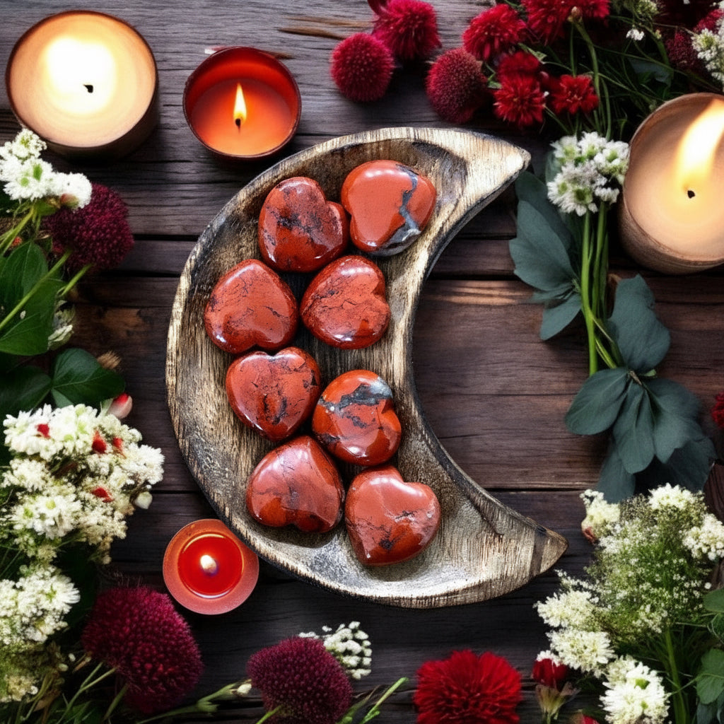 Red Jasper Heart