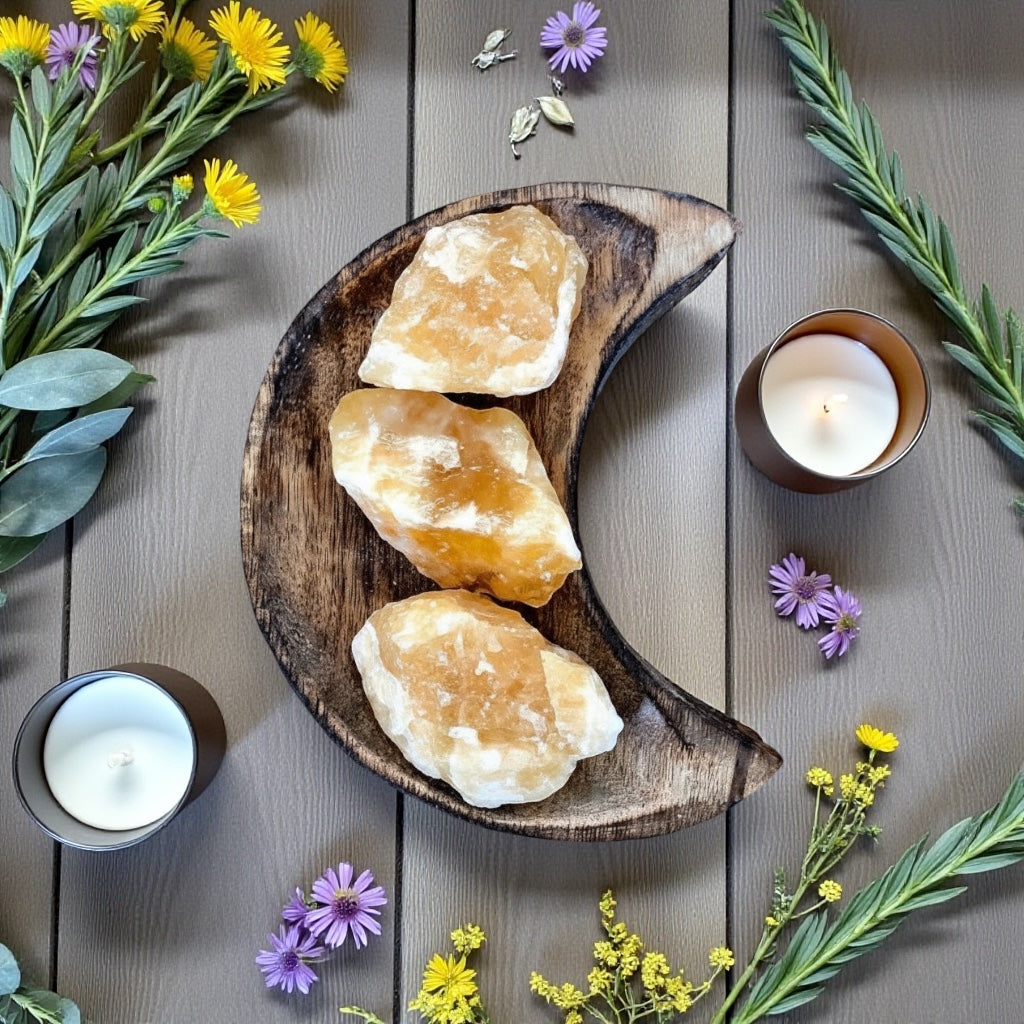 Orange Calcite Rough | Medium