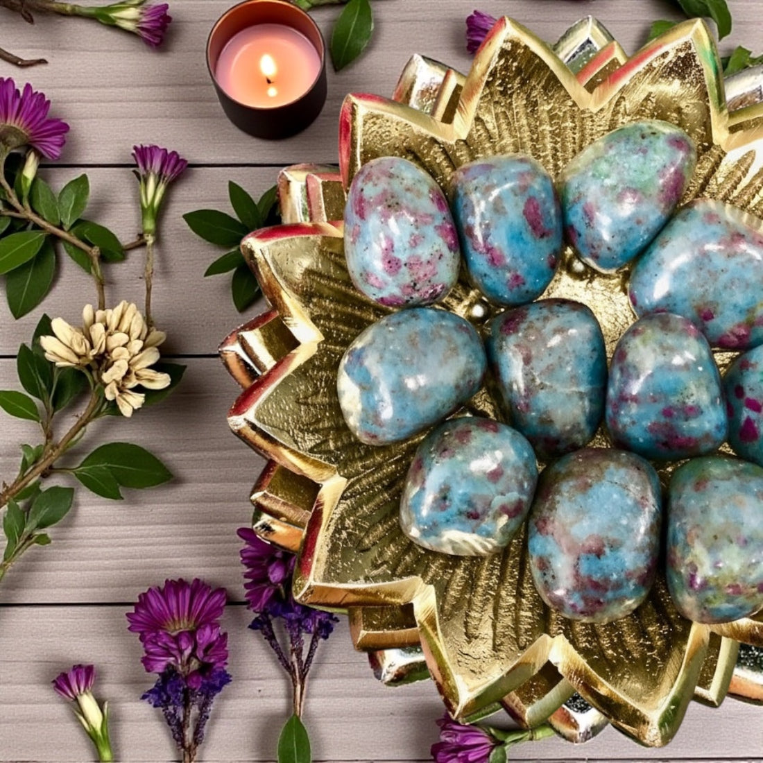 Ruby Kyanite Tumbles