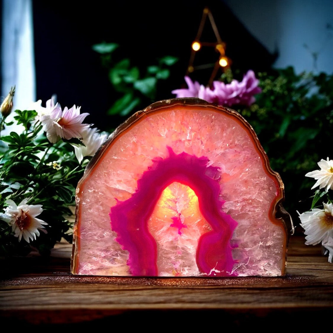 Agate Tea Light Candle Holder