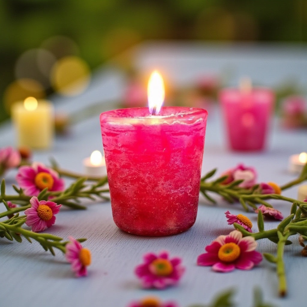 Scented Ritual Candle ~ Rose Pomegranate
