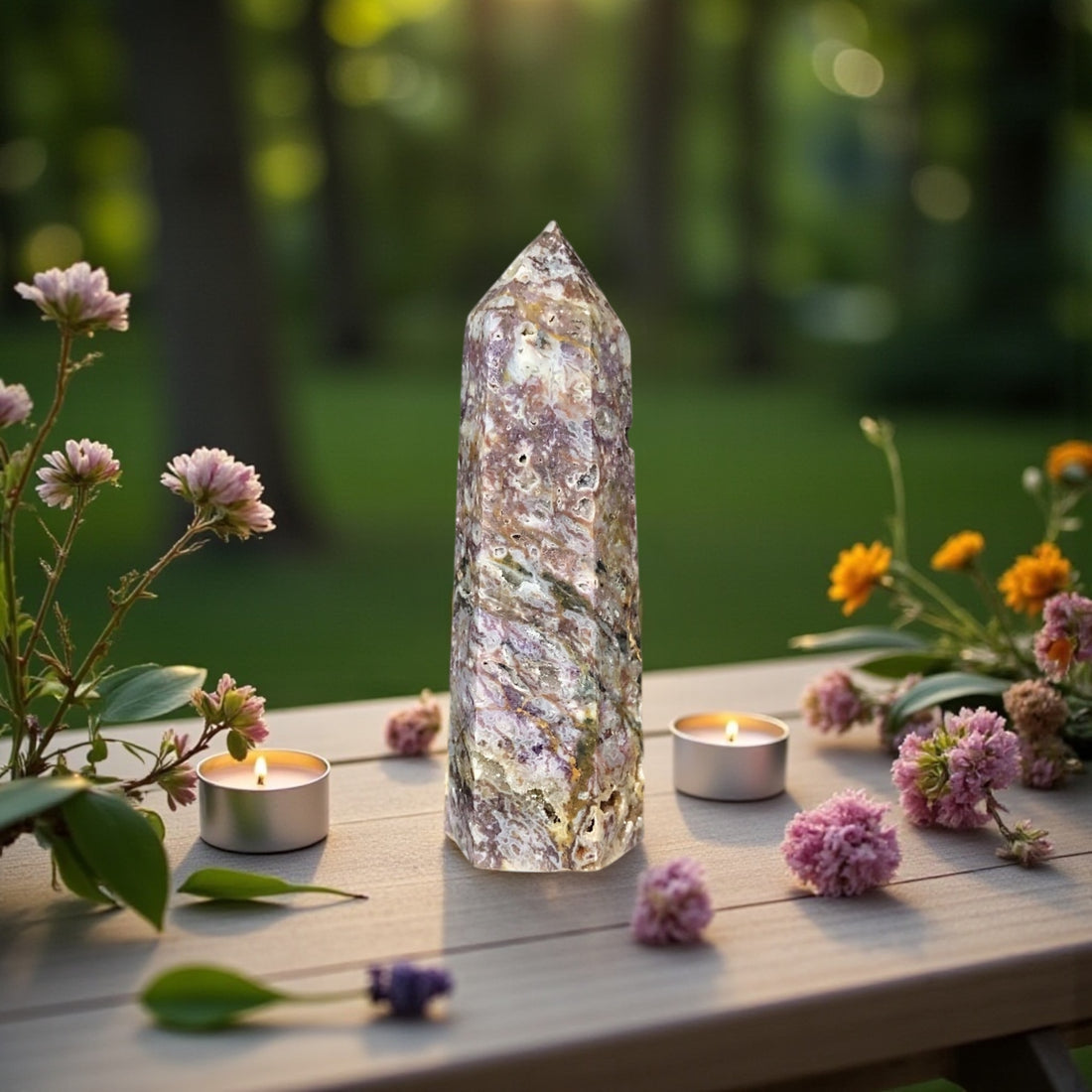 Purple Sphalerite Point