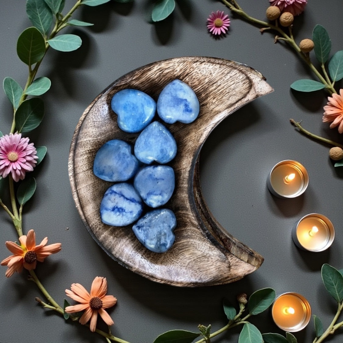 Blue Quartz Heart
