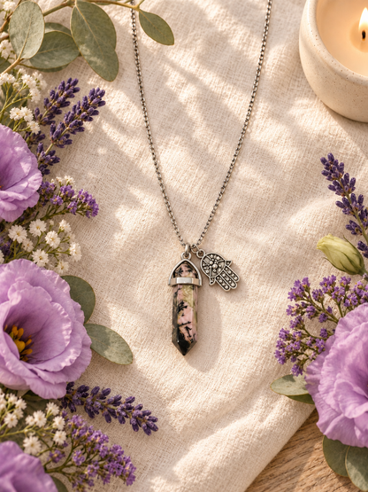 Soulstone Necklace - Rhodonite