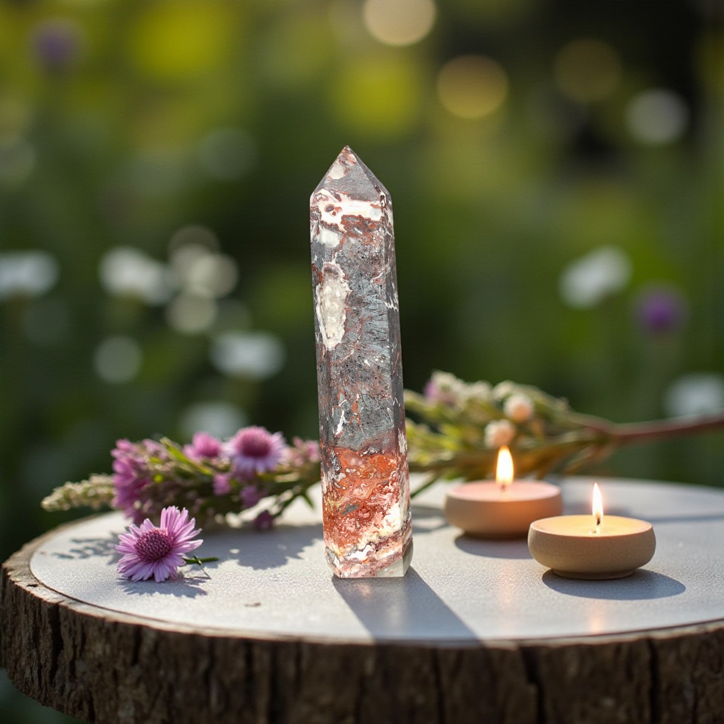 Crazy Lace Agate Tower