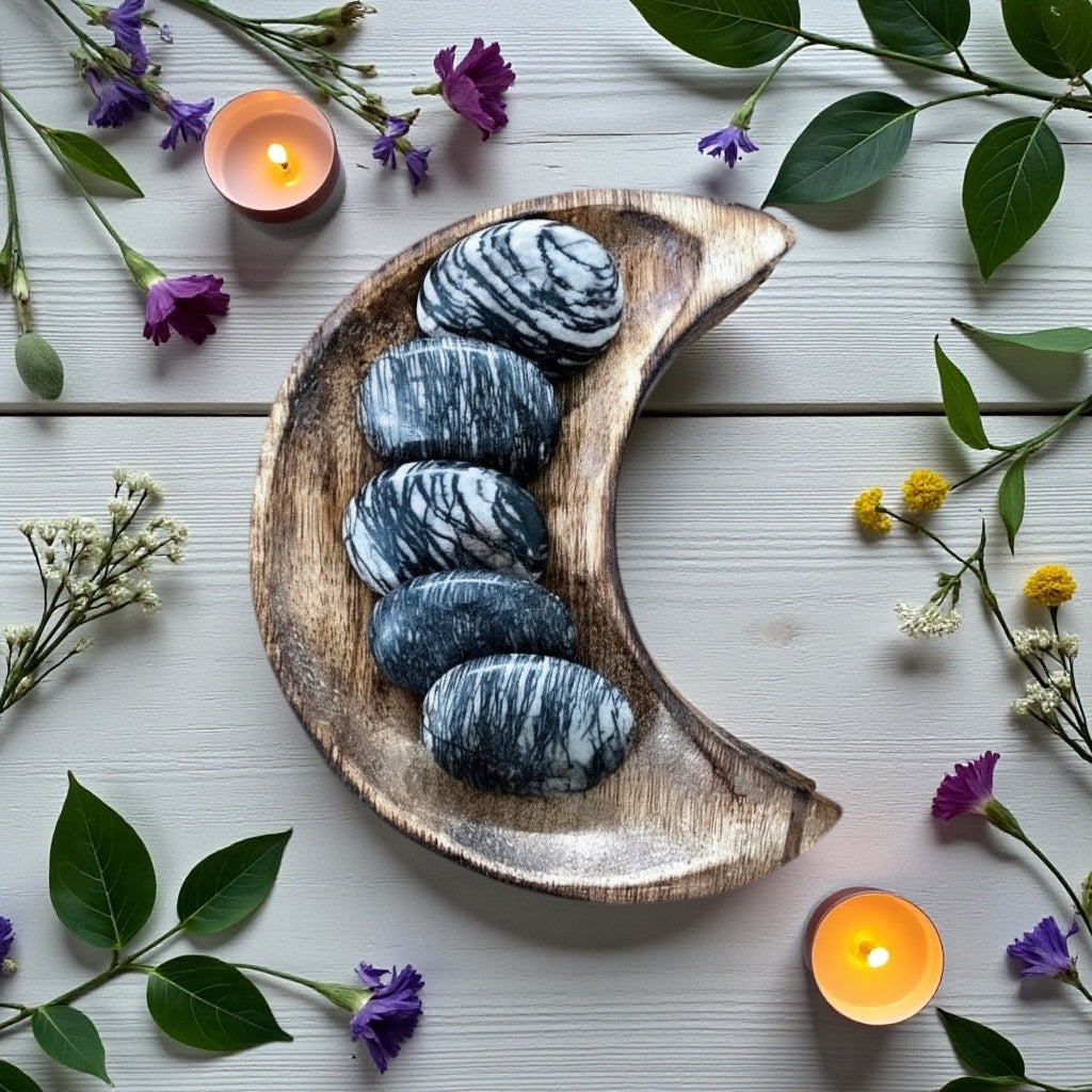 Picasso Jasper Pillow Palm Stone