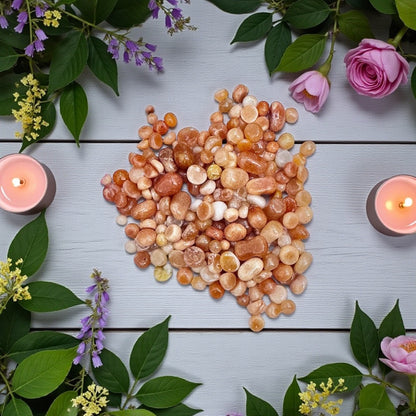 Orange Calcite | Crystal Chips