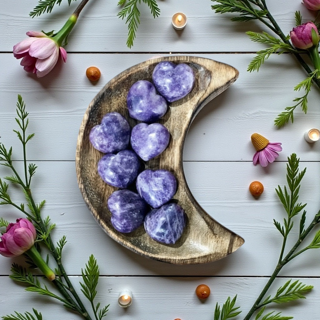 Lepidolite Heart ~ Brazil