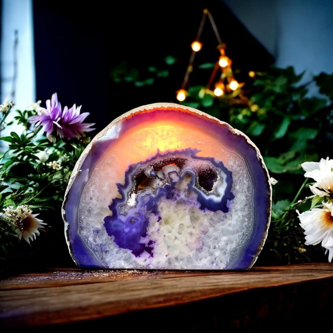 Agate Tea Light Candle Holder