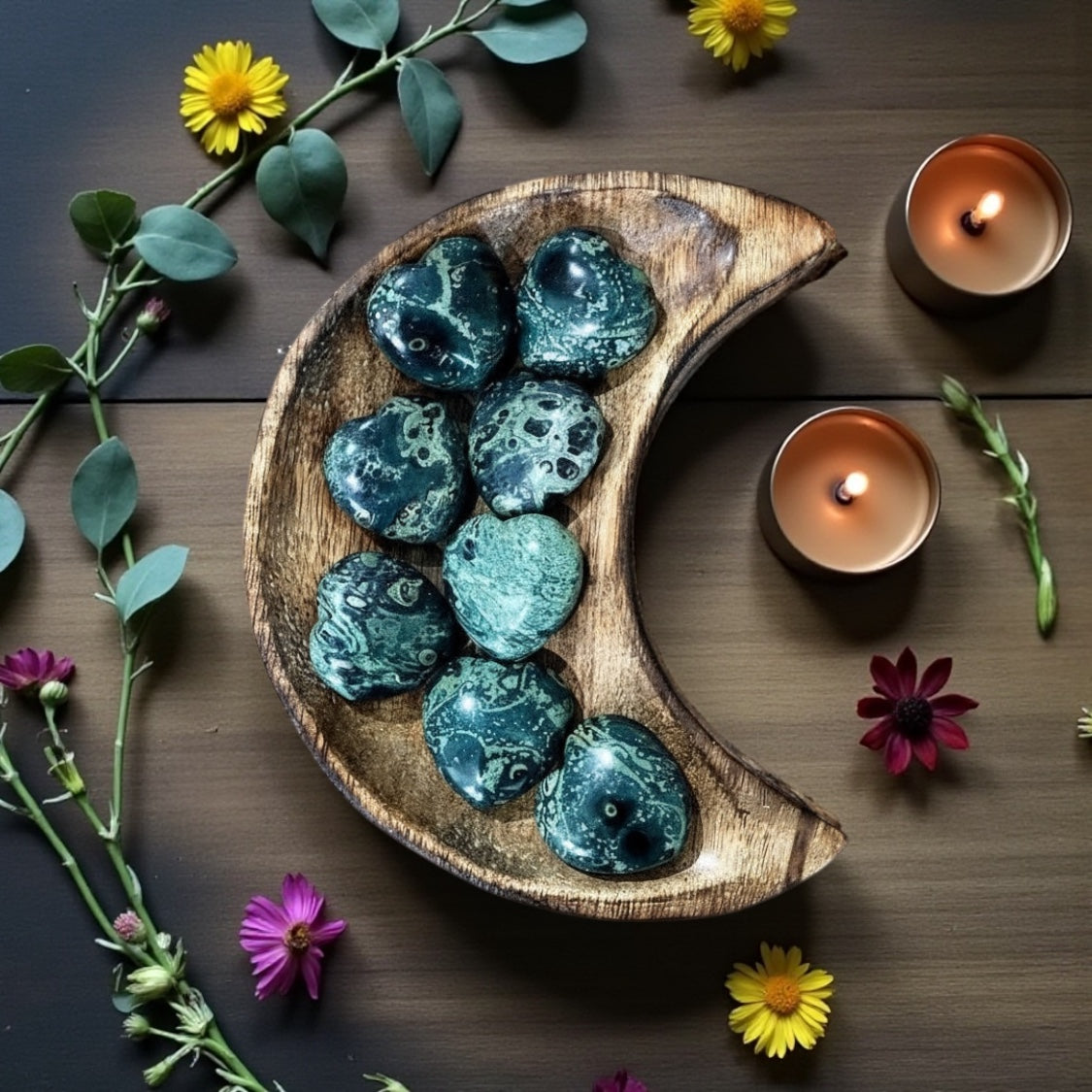 Kambaba Jasper Heart