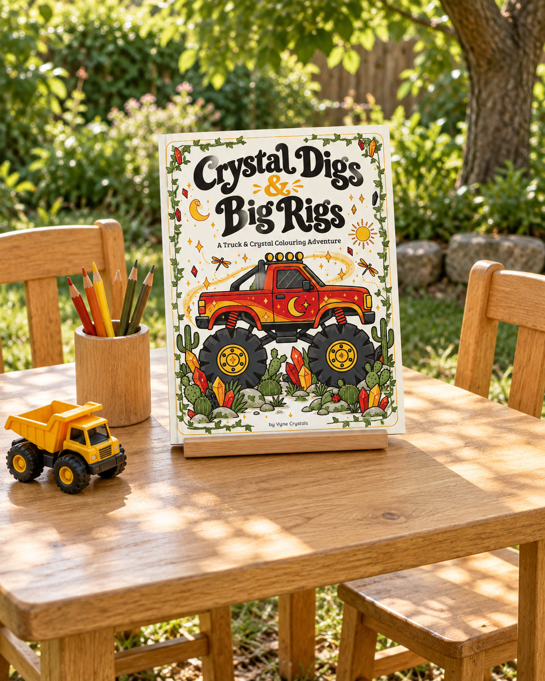 Crystal Digs &amp; Big Rigs - Kids Colouring Book