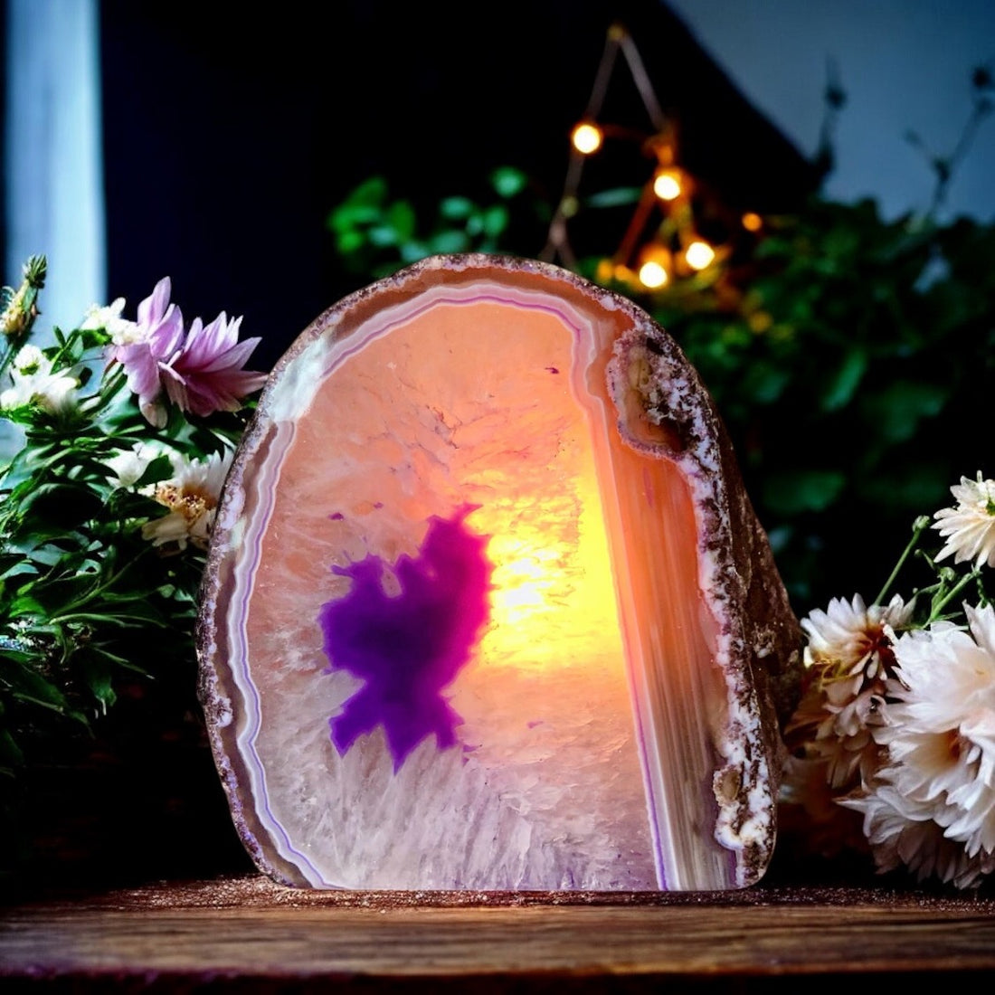 Agate Tea Light Candle Holder