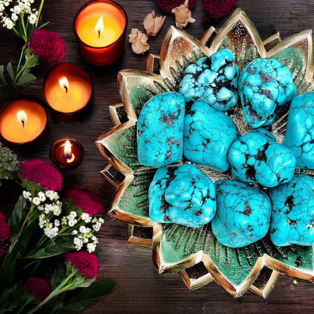 Turquoise Magnesite Tumbles