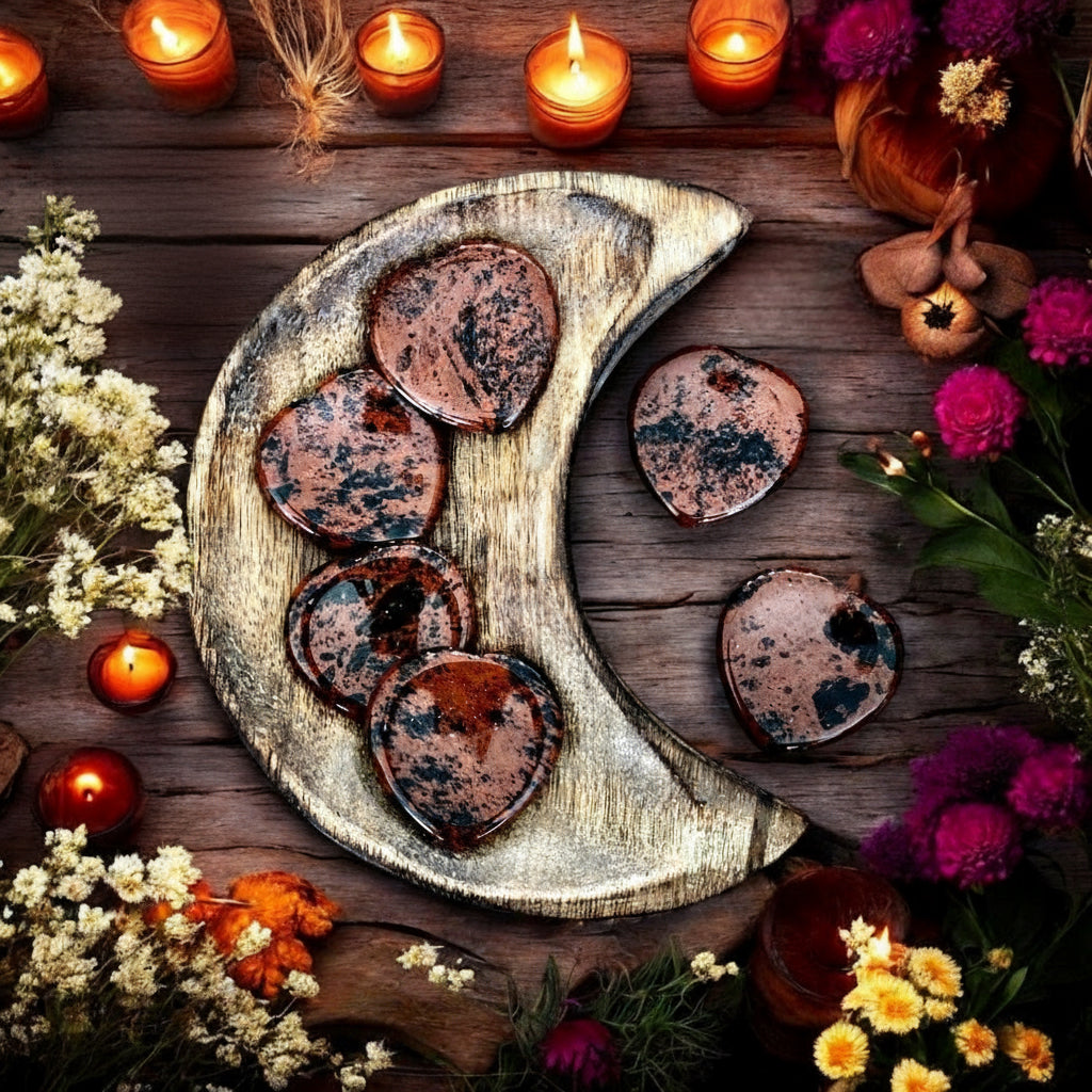 Mahogany Obsidian | Heart Worry Stone