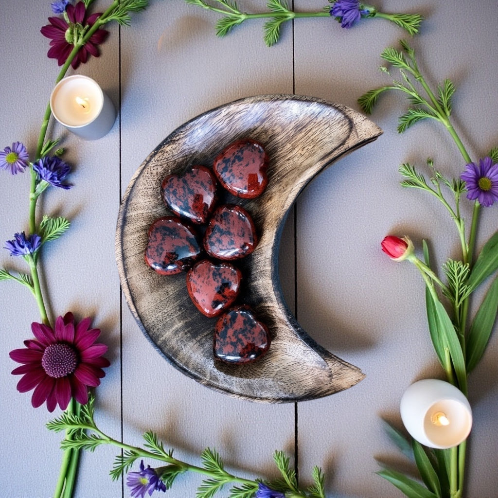 Mahogany Obsidian Heart