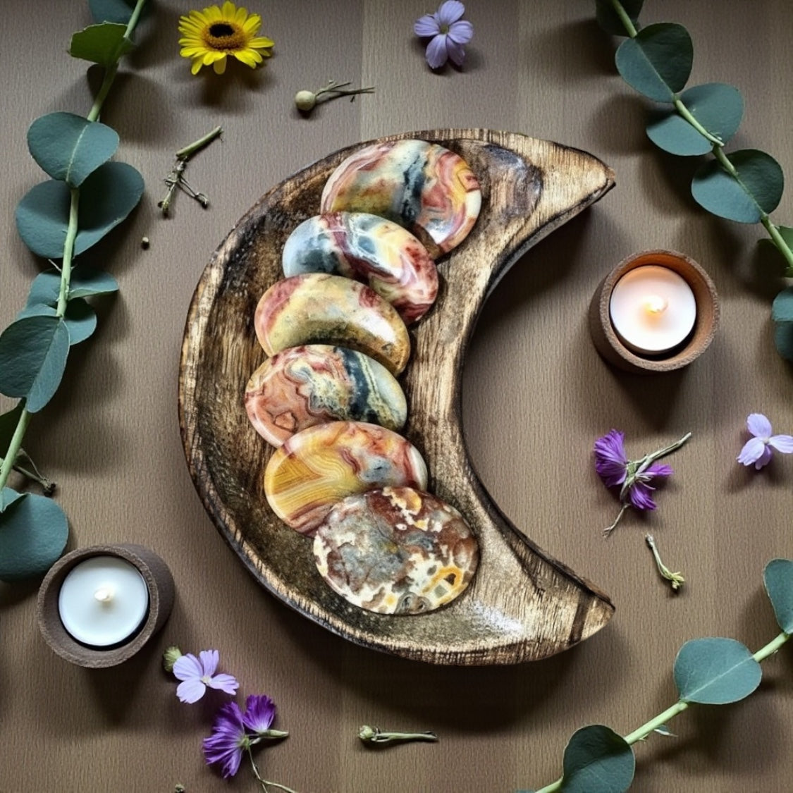 Crazy Lace Agate Worry Stone